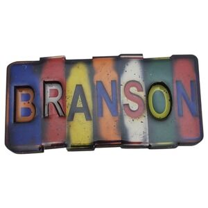 Branson Souvenir Magnet‎ Colorful Letters Fridge Decor Travel Gift Tennessee
